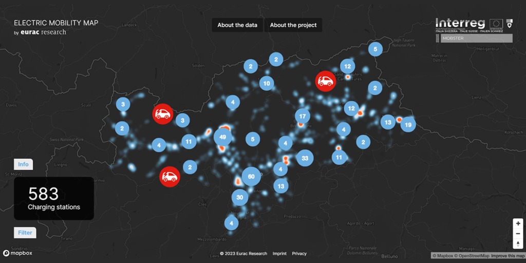 mappa idoneita stazioni ricarica alto adige