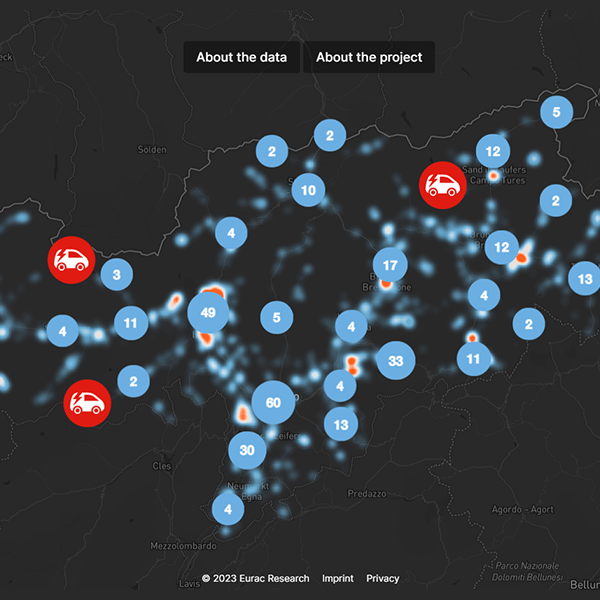 mappa idoneita stazioni ricarica alto adige